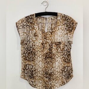 Lily White Leopard Blouse
